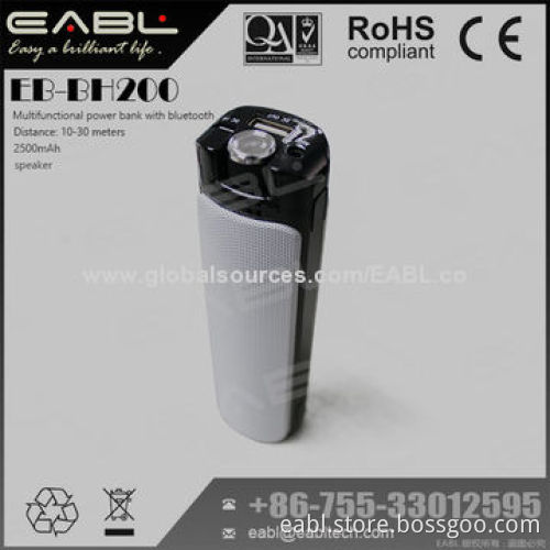 Universal Bluetooth Speaker Power Bank for iPhone, with ABS Housing, 2,500mAh CapacityNew